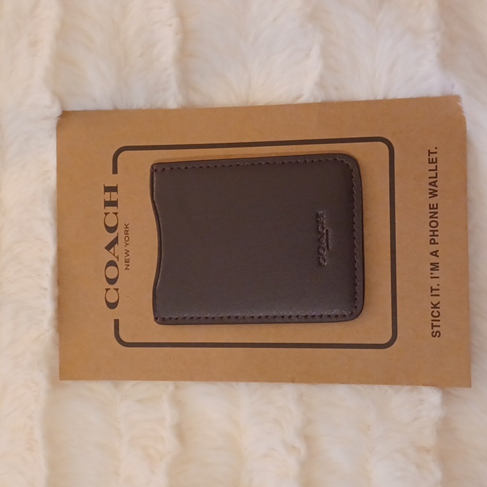 Coach Leather Phone Pocket - NWT/Authentic